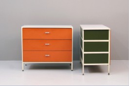 Nelson chest of drawers green orange
